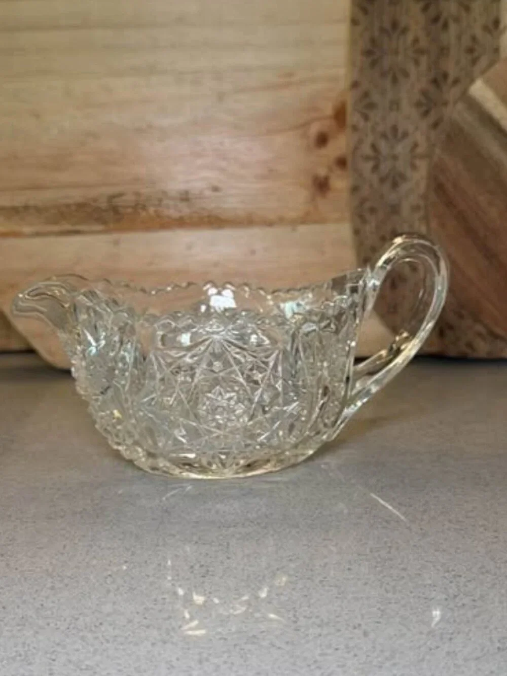 Vintage Pressed Glass Creamer